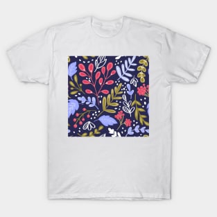 Botanical Floral Seamless pattern 2 T-Shirt